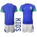 Billige Brasilien Børnetøj Udebanetrøje til baby VM 2022 Kortærmet (+ korte bukser)